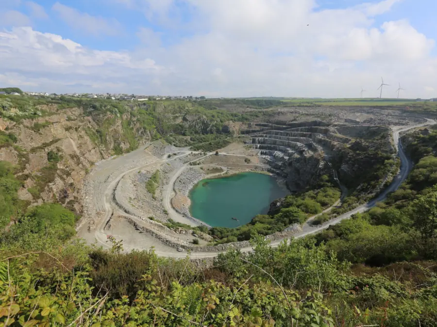 Delabole slate quarry in Cornwall, a long-standing English source of natural roofing slate