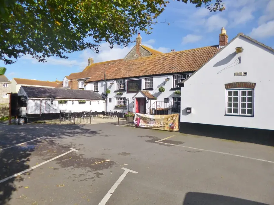 The Turk's Head inn and neighbouring cottages in Chickerell village